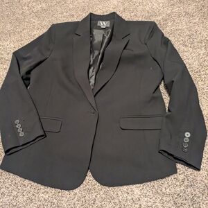 Black Blazer with Button Details